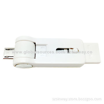 Dual Port USB, OTG USB Flash Drives, 1-64GB Capacity for Smartphone and NotebookNew
